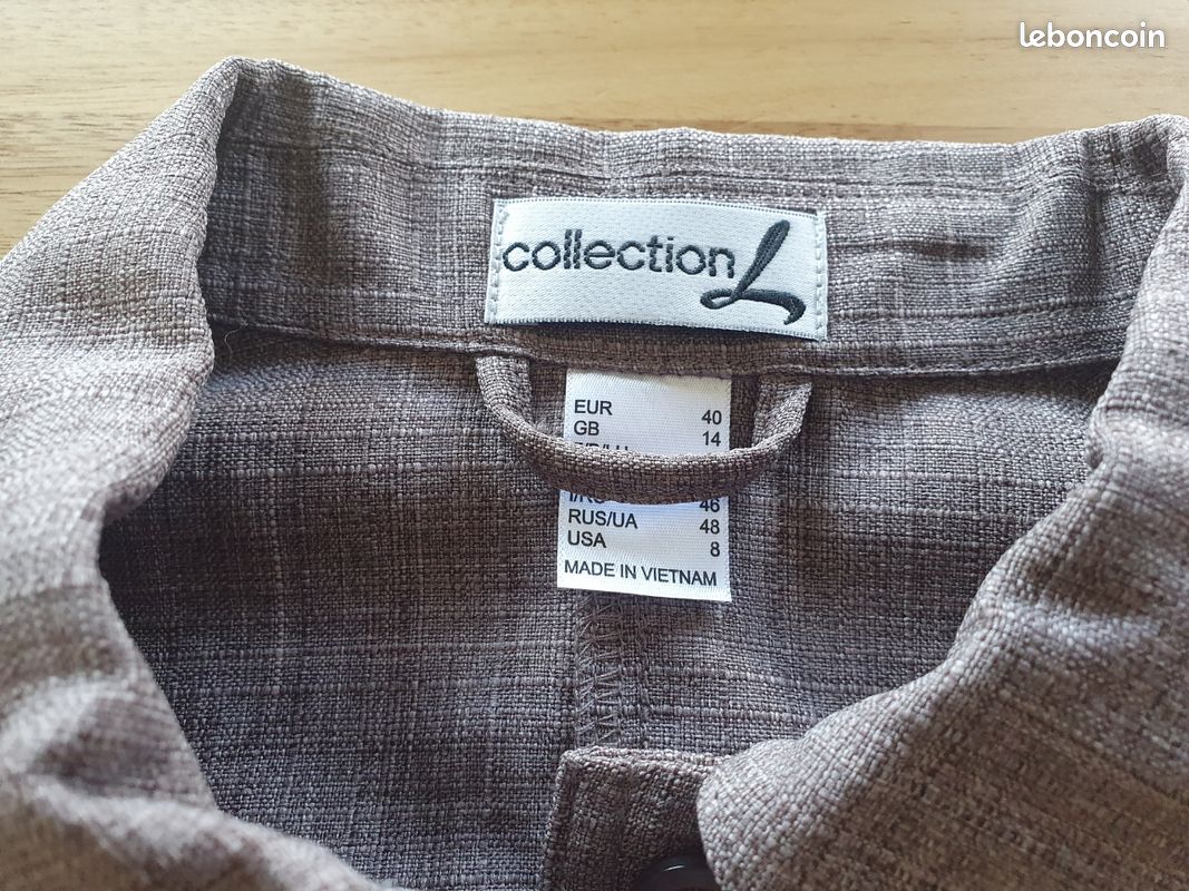 Chemisier Ha Shun Taille 40 – Marron, Coton, Manches Longues – Neuf Avec étiquettes