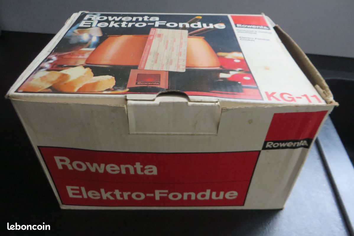 Pot à Fondue électrique Vintage West Bend - 3 Quarts, Rouge, 4 Fourchettes, Testé Fonctionnel, Boîte