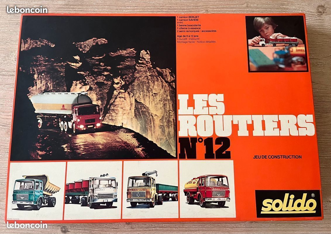 Solido Démontable Coffret Berliet Stradair Ancien Années 60