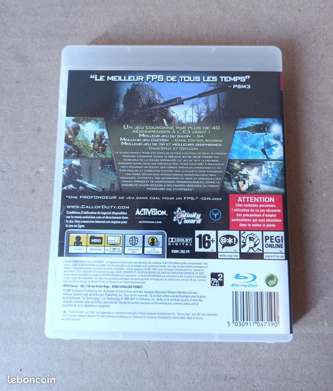 Call of Duty : Modern Warfare 2 sur PlayStation 3 - Jeux vidéo Call of Duty : Modern Warfare 2 sur PlayStation 3 - Jeux vidéo