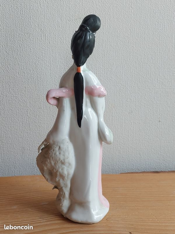 Statuette porcelaine chinoise geisha (image 6)