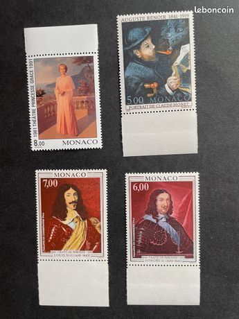 Monaco - Mini Feuille De 4 Paires De Timbres Neufs Sans Charnière ** N° 2439/2440