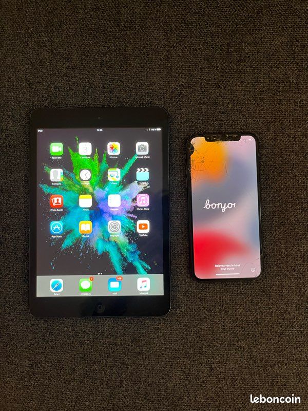 Vends IPhone X et IPad mini (image 1)