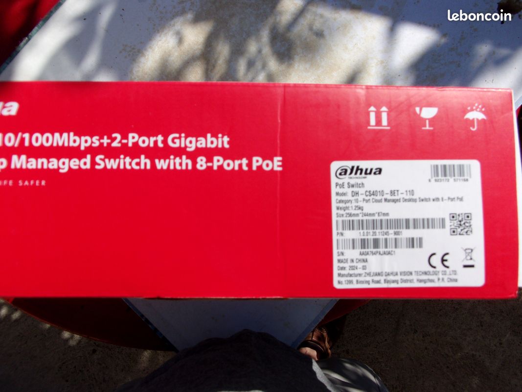 Dahua Switch 8 ports PoE2 Neuf (image 3)