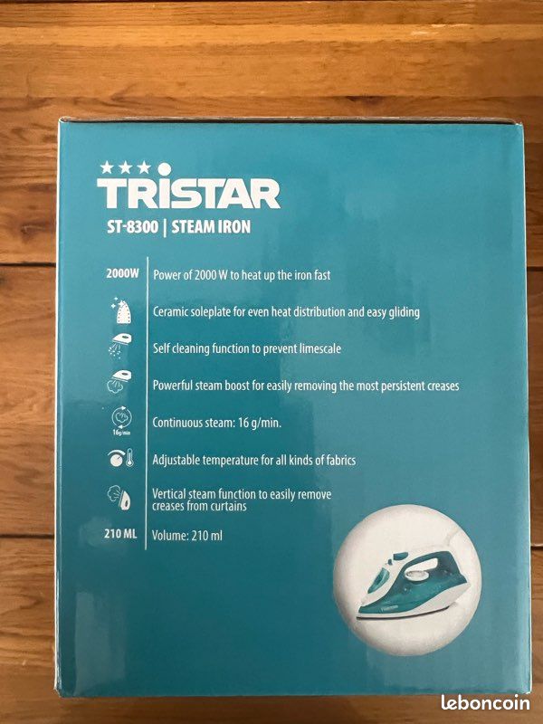 Tristar ST-8300 - Fer à vapeur - semelle : céramique - 2000 Watt | Rakuten