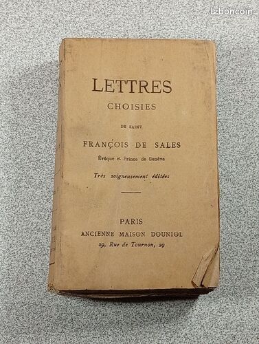 [Livre] Lettres choisies - Bon état (image 1)