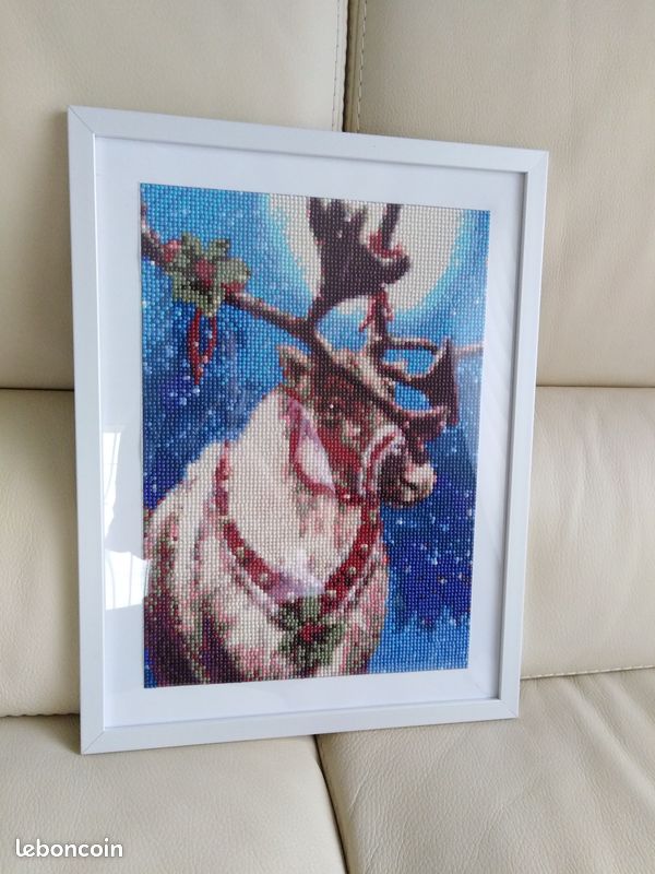 Tableau renne de Noël (image 1)