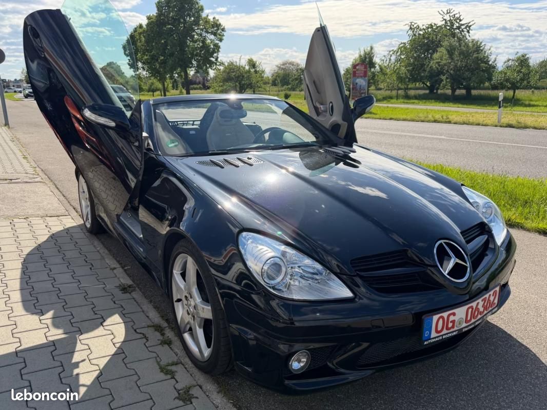 Mercedes SLK 55 AMG Roadster 360ch - 1 ère main Navi Sièges chauffants Pneus été (image 14)