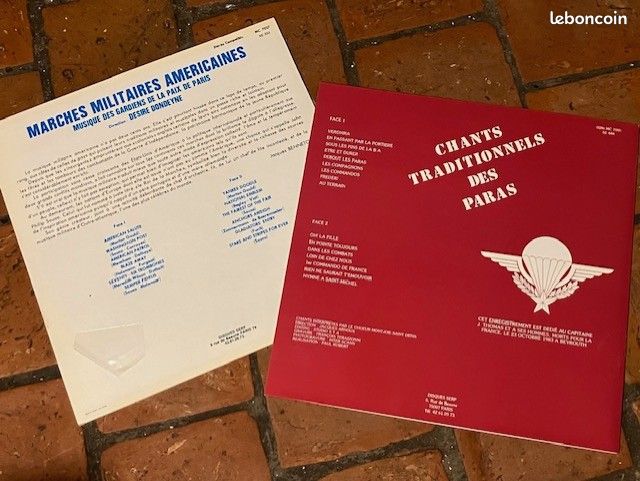 Chants traditionnels des Paras + marches militaires americaines - 33T (image 2)