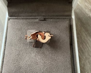 Bague diamant - or blanc et or jaune 9K - Cadeau homme élégant