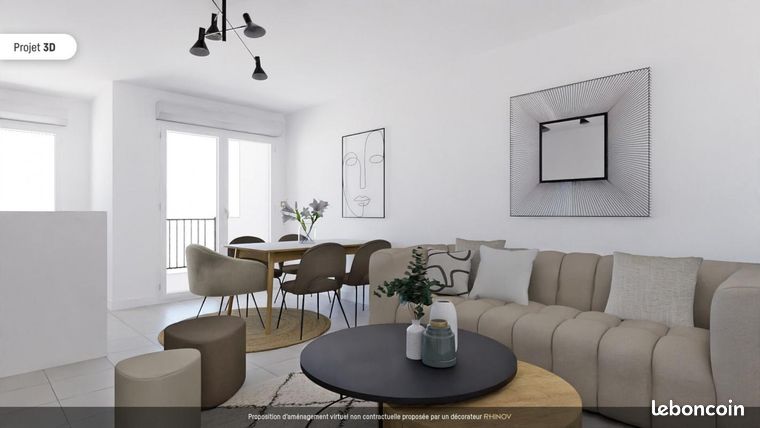 Appartement 3 pièces 61 m²