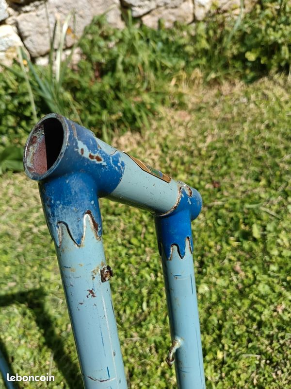 Ensemble cadre vélo de route Granby vintage années 50 repeint
