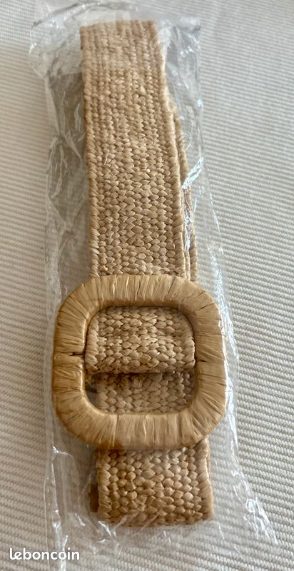 Ceinture Extensible Beige Naturel pour Femmes NEUVE (image 1)