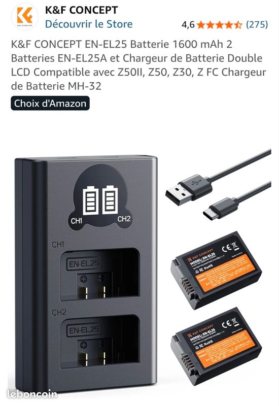 1 chargeur 3 en 1 pour batterie au lithium Tello à quatre axes Noir