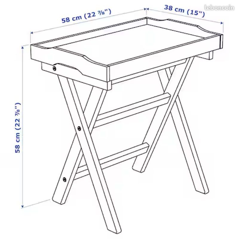 Table/plateau MARYD IKEA rose poudré (image 1)