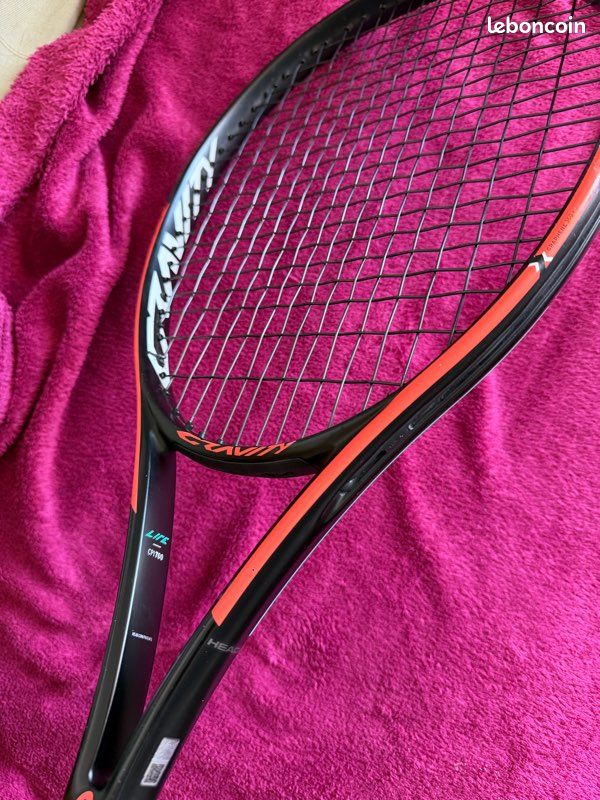 Raquette Squash Head Ti 150 Titane – Avec étui D'origine, Bon état Propre