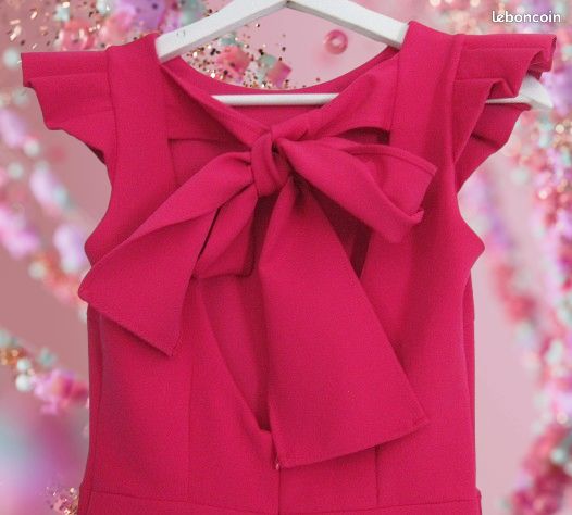 Robe De Soirée Zara Rose Corail Sans Bretelles - Style Crayon à Couches - Taille M (8/10, 38) - Occasion Très Bon état