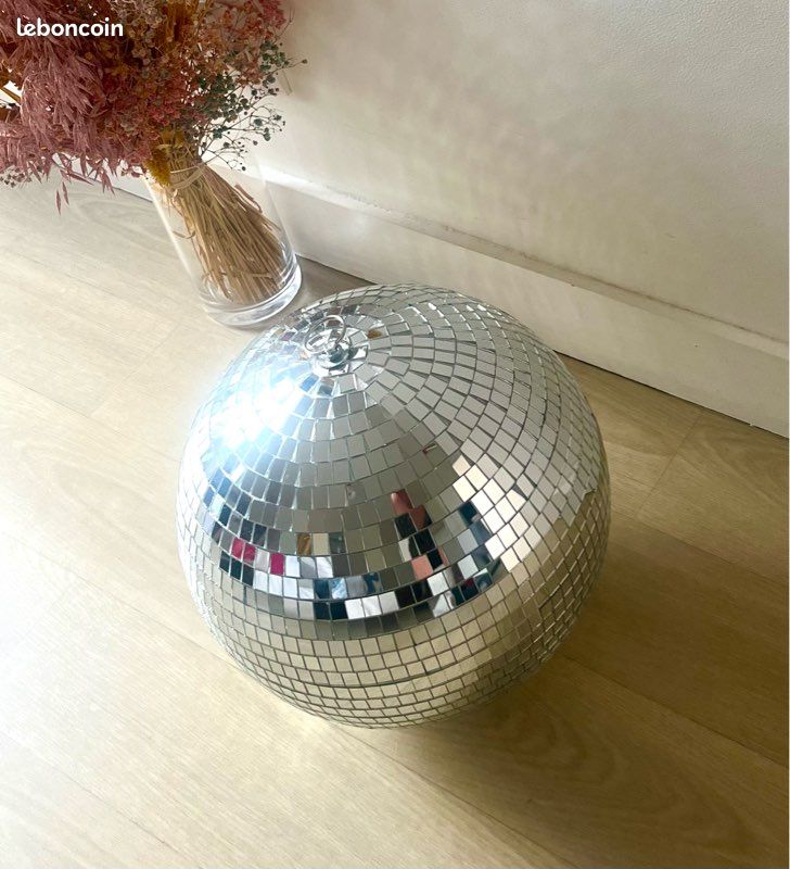 Boules Miroir Disco 3 Cm – Lot De 24, Argentées, Avec Corde Pour Décoration Fête, Mariage, Noël