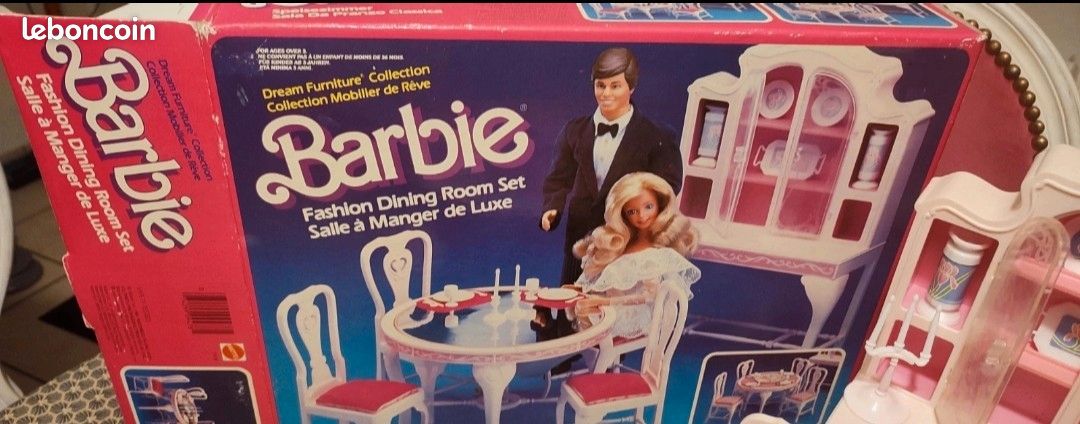 Salle à manger de luxe Barbie, année 80 (image 2)