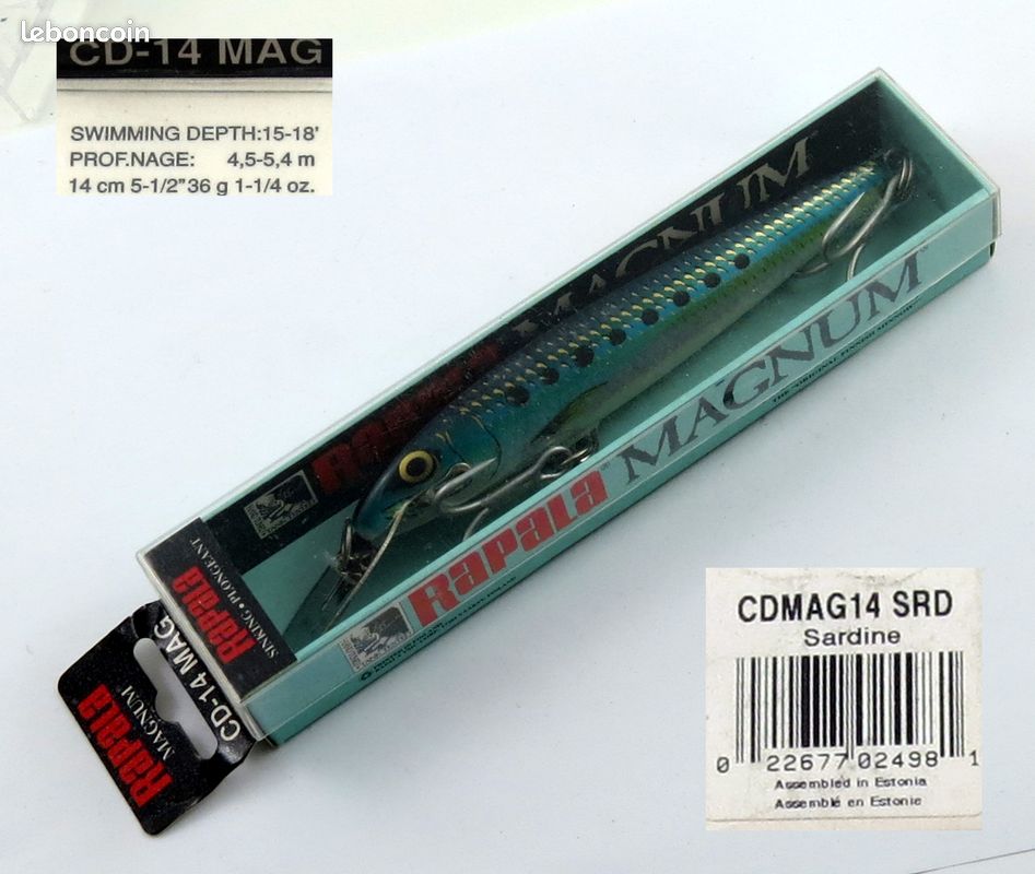 Rapala countdown Magnum CD-11 SDG ss mag Irlande - Sport & Plein air