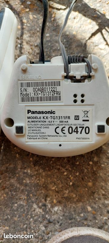 2 combinés téléphones fixes Panasonic (image 3)