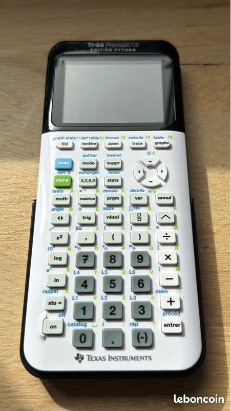 Calculatrice Texas Instruments TI-83 Premium CE – Fonctionnelle Occasion