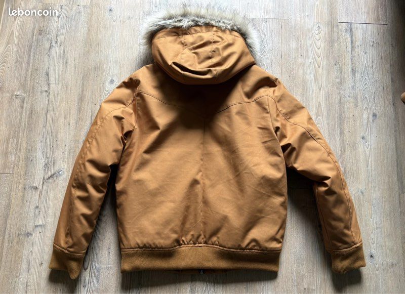 Jules Blouson Manteau De Ski Camel Fausse Fourrure taille L