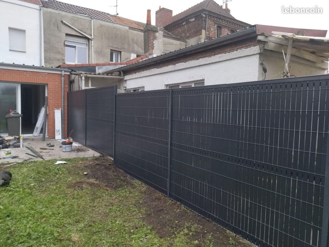 Déstockage occultant pvc rigides gris anthracite 30 mètres linéaire x 1m73 hauteur traité anti UV (image 4)