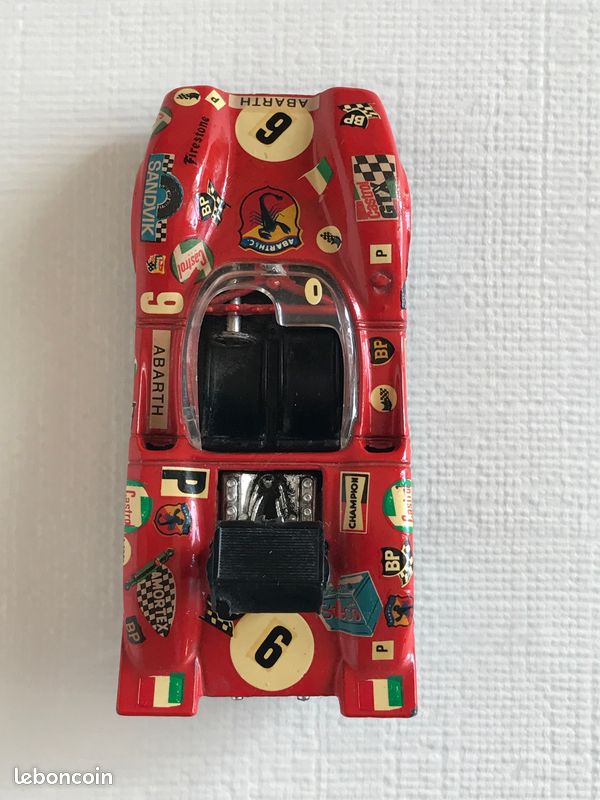 Miniature Abarth 3000 N°594 Politoys 1/43, Voiture De Sport Grise, Occasion