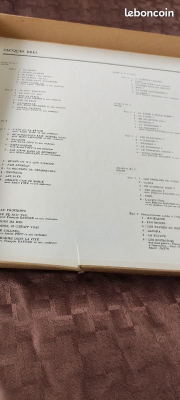 Coffret 33 tours Jacques BREL 1954 à 1962 (image 5)