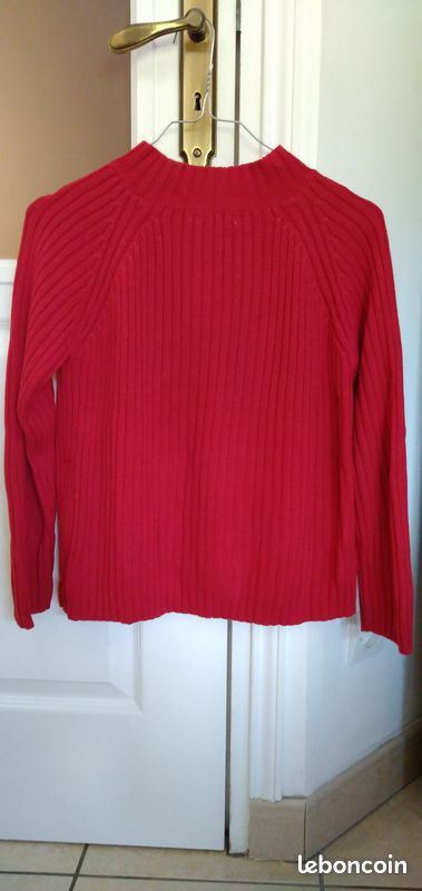 Pull rouge fille (image 3)