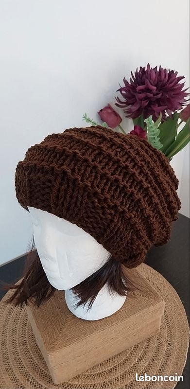 Joli bonnet slouchy marron (image 9)