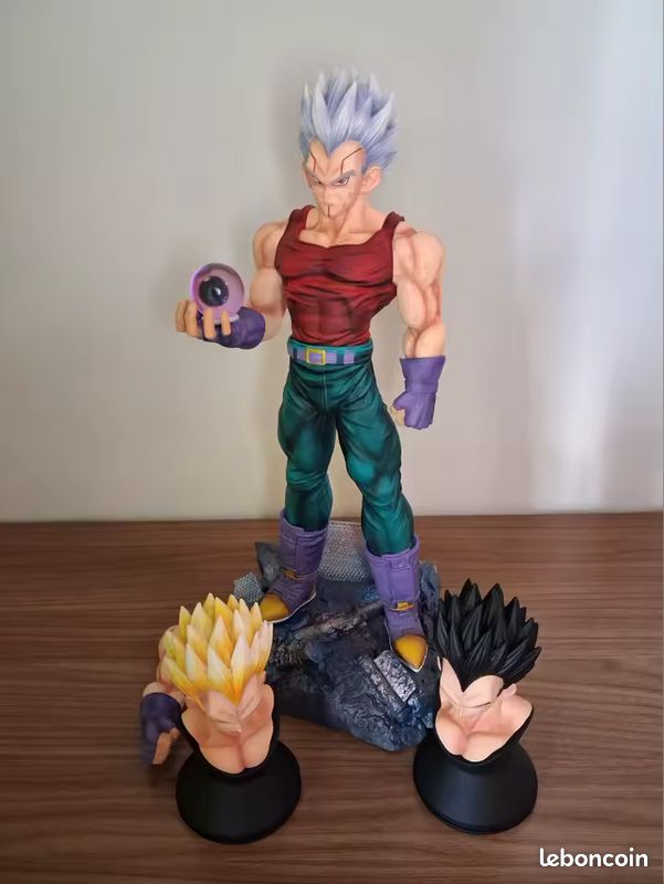 Figurine Dragon Ball Vegeta, 8 Têtes Interchangeables, PVC, 2023