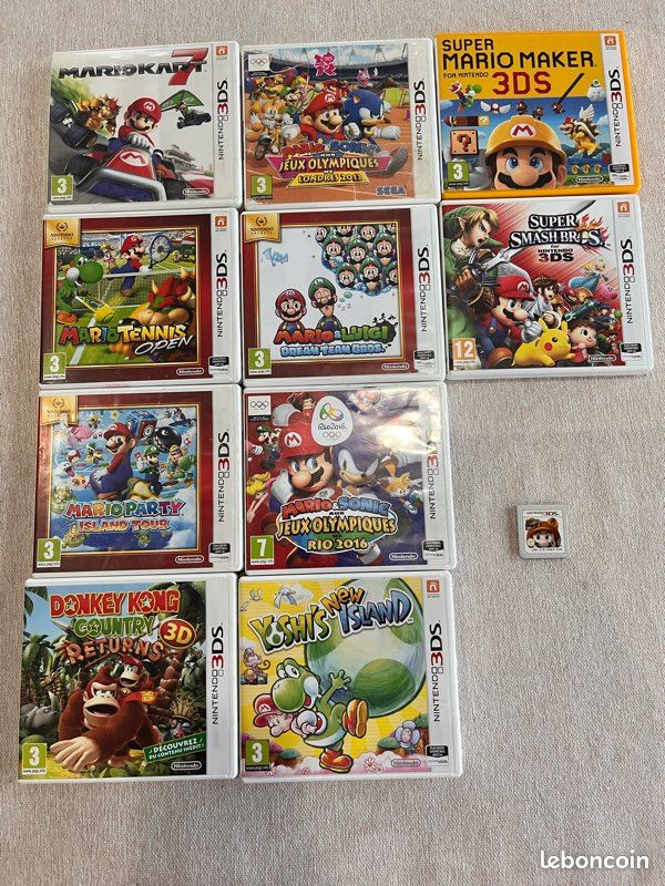 Lot de 6 jeux 3ds - Jeux vidéo