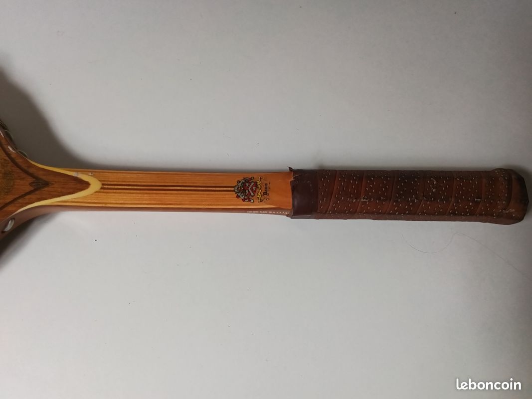 Ancienne Raquette De Tennis Flash En Bois – Décorative Vintage