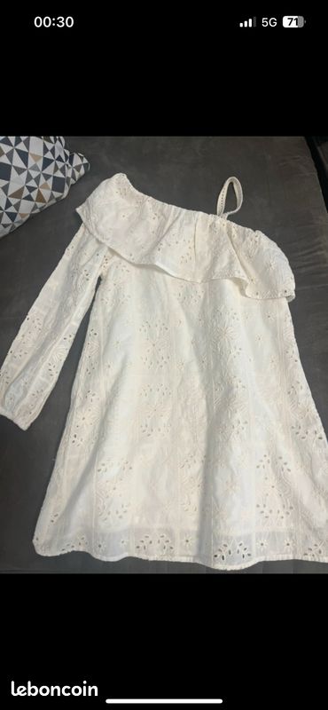 Robe Fille Zara Robe En Dentelle Blanche Zara ROBE EN MAILLE ET