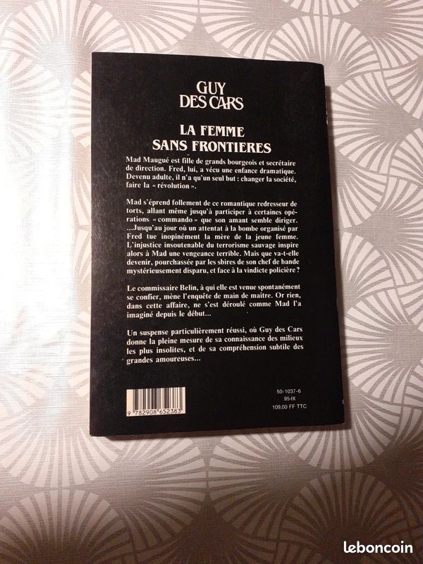 Livre : La femme sans frontières. G. Des Cars (image 2)