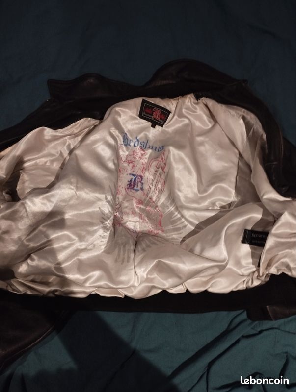 Veste Redskins 1984 Vintage Taille XL Bleue Style Bombers Doublure Coton Occasion Très Bon état