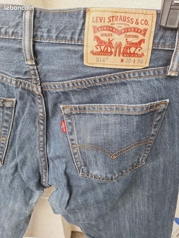 « Jeans » LEVIS STRAUSS & co - Marque : LEVIS STRAUSS & co 514, Taille : W30 L34 (image 4)
