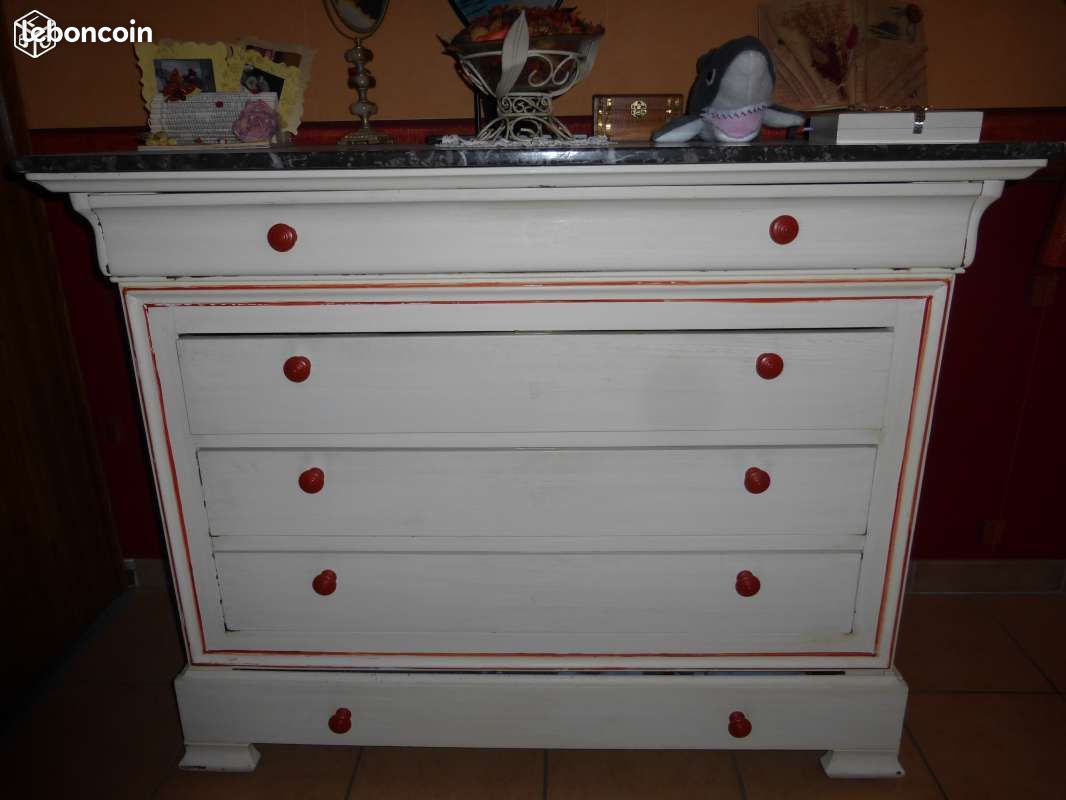 Commode louis philippe avec marbre (image 1)