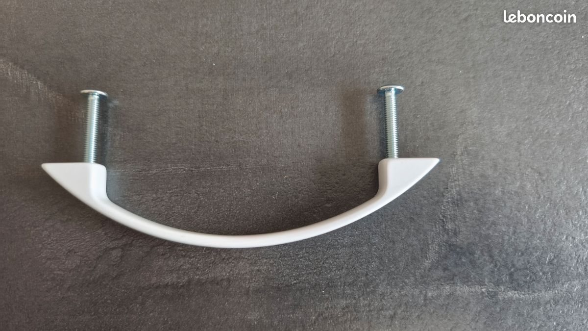 Poignée de meuble laquée blanc (image 1)