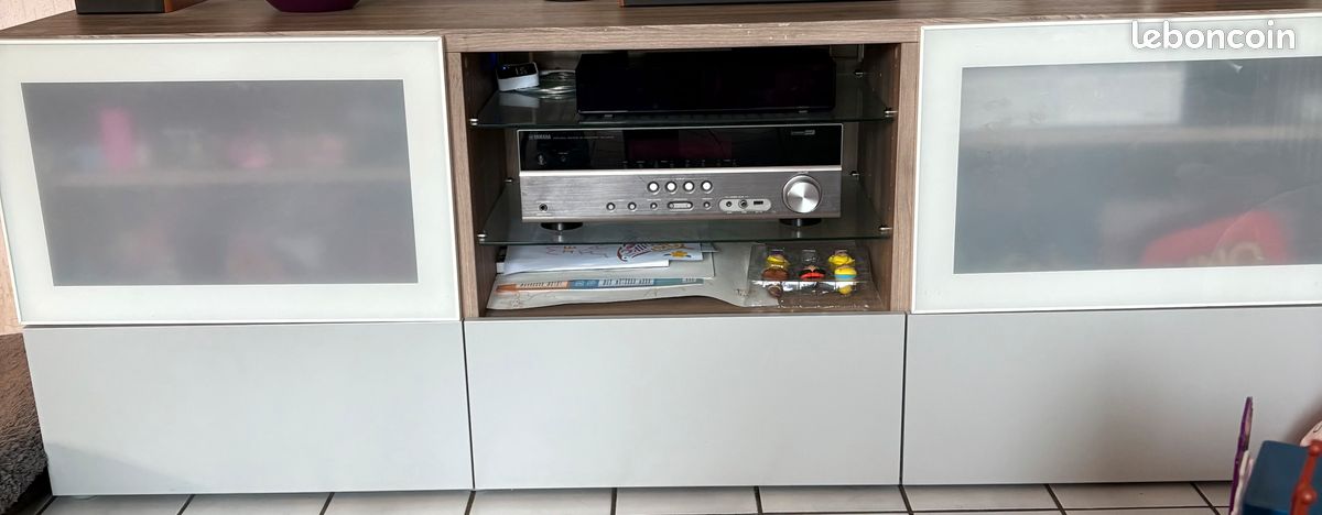 Meuble TV IKEA BESTÅ DERNIERS JOURS – 3 tiroirs, 2 portes 📦✨ (image 1)