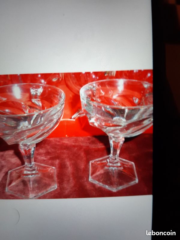 6 coupes en cristal arques (image 2)