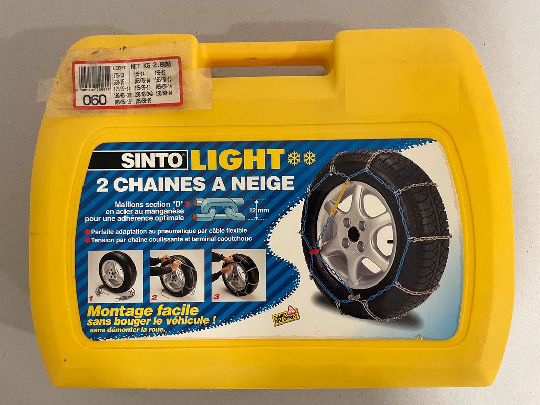 Chaines Neige Sinto Light - Montage facile - Équipement auto