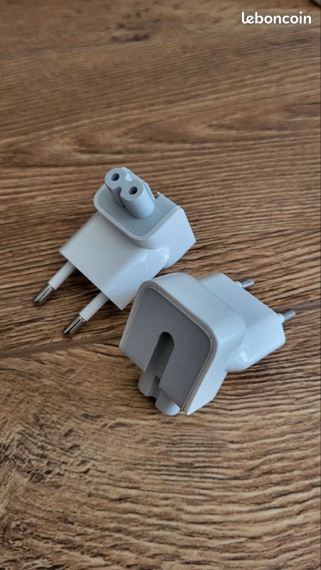 2 Pin fiche de secteur connecteur EU [APPLE] (image 1)