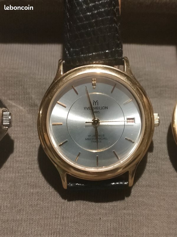YVES SAINT LAURENT 04F montre-bracelet cœur quartz SS / ceinture cuir