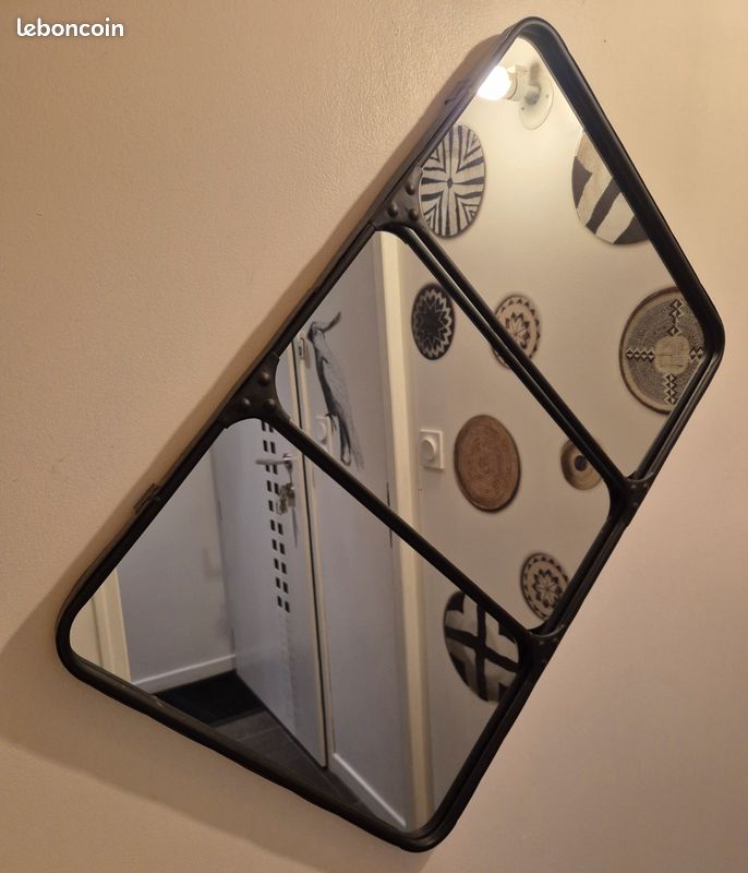 Miroir verrière industriel CARGO Maisons du Monde (image 2)