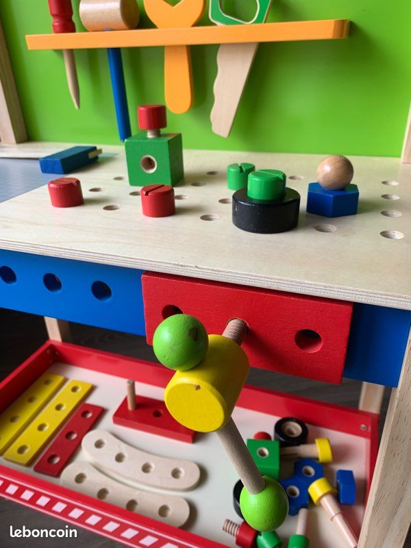 Établi bricolage en bois enfant (image 6)