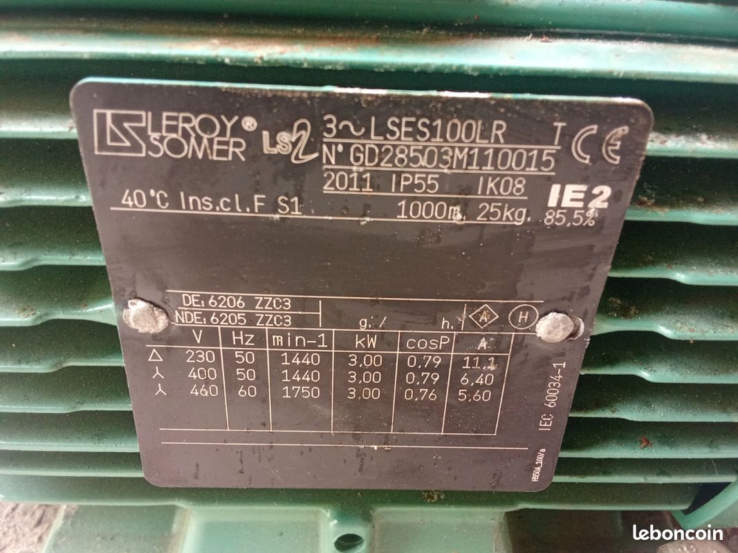 Moteur Leroy somer LSE100LR (image 2)