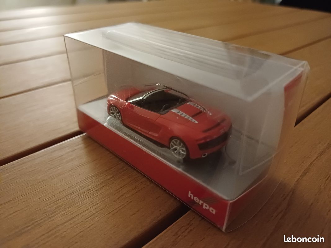 Miniature Herpa 1/87 – Audi R8 Noire – Échelle HO – Occasion, Boîte Non Ouverte